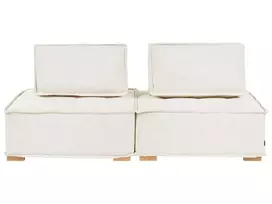 Dvivietė modulinė sofa TIBRO, balkšva