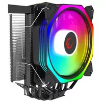 Rampage Octagon C50 CPU Air Cooler, 120mm PWM Fan, 1800 RPM, ARGB, Intel LGA 1700/1200/115X, AMD AM5/AM4/AM3+, 4 Heat Pipes, Up to 180W TDP