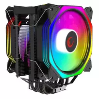 Rampage Octagon C60 CPU Air Cooler, Dual Tower, 2x120mm ARGB Fans, 1800RPM, LGA 1700/AM5