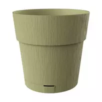 STEFANPLAST gėlių vazonas su padėklu Ethica Ø40x39cm žalias