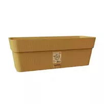 STEFANPLAST Ethica Flower Box with Tray 30x13x12 cm Mustard Yellow