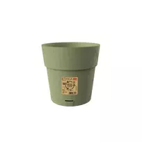 STEFANPLAST Ethica gėlių vazonas su padėklu, 20 cm, žalias