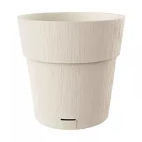 STEFANPLAST Ethica gėlių vazonas su padėklu Ø40x39cm baltas