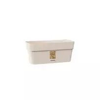 STEFANPLAST Ethica Flower Box with Tray, 30 x 13 x 12 cm, White