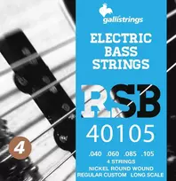 Galli RSB40105 Bass Guitar Strings - 4-String Set, Stainless Steel Roundwound, .040-.105, Long Scale