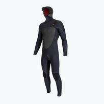 Vyriškas maudymosi kostiumas O'Neill Psycho Tech 6/4+ su užtrauktuku ant krūtinės ir gobtuvu A00 black 5545