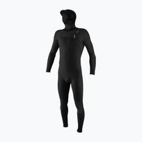 Vyriškas plaukimo kostiumas O'Neill Hyperfreak 4/3+ mm Chest Zip with Hood black/black
