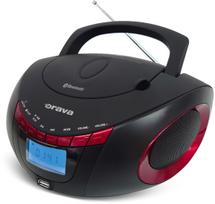 Radioodtwarzacz Luvianta Orava RCD-813 R Przenośny CD/USB odtwarzacz z radiem i Bluetooth, czerwono-Black | RCD-813 R | 8586016726803