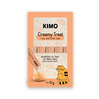 Tyrelės skanėstas katėms KIMO Cat Creamy Tuna Goat Milk 60g