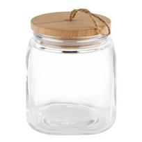 Indas stiklinis WOODY 2L su dangčiu