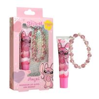 DISNEY STITCH ANGEL MULTICOLOR lūpų blizgis + apyrankė, 13 ml