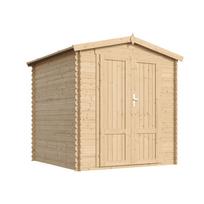 Sodo namelis, su grindimis Timbela M343F1, 206 cm x 216 cm x 218 cm, ruda sp.