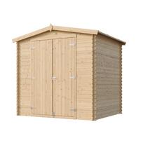 Sodo namelis Timbela M369C1, 226 cm x 236 cm x 218 cm, ruda sp.