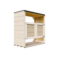 Sodo daiktadėžė Timbela M980A, 153 cm x 75 cm x 159 cm, 480 l, ruda sp.
