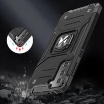 Wozinsky Ring Armor Tough Hybrid Case Cover + Magnetic Mount for Samsung Galaxy S22 + (S22 Plus) Pink