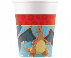 Vienkartiniai popieriniai puodeliai Pokemon, 200 ml, 8 vnt.