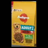 Sausas šunų maistas PEDIGREE su jautiena ir daržovėmis, vidutinėms ir didelėms veislėms, 12 kg