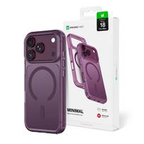 AmazingThing Minimal Mag Drop Proof Case 3 Lens dėklas iPhone 18 Pro Max su dirželio tvirtinimu ir MagSafe suderinamumu - violetinis