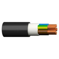 Jėgos kabelis monolitinis juodas CYKY 5x6 mm2 450/750V skirtas kloti žemėje PVC izoliacija (500m) NKT