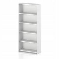 Knygų lentyna spintelė lentynos biuro segtuvų organizatorius baltas 80 cm