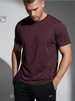 Sinsay - Marškinėliai basic - bordo