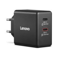 Lenovo Dual USB-C 65W GaN Charger | Charger | USB-C | 65 W | G0A6065BEU