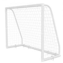 Futbolo vartų rinkinys 2,44x1,82 m baltas