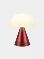 Lexon Mina Audio L LED lempa su Bluetooth garsiakalbiu tamsiai raudona LH76DR