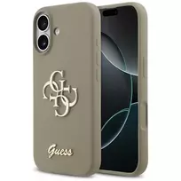 Guess Silicone Big 4G Script Telefono Dėklas, Skirtas iPhone 17 - Rudas