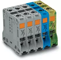 WAGO 285-159 trifazis rinkinys su didelės srovės gnybtų blokais, 50 mm²