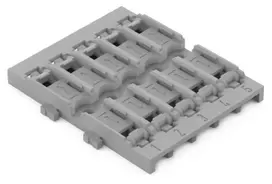 WAGO 221-2525 Montavimo adapteris 221 serijos jungtims, 5 vnt., pilka