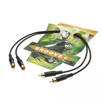 Sommer Cable SC-Onyx 2025 MKII stereo RCA kabelis, nesimetrinis, 2 x 1 x 0,25 mm², 2x RCA kištukai – 2x RCA kištukai, HICON, juodos spalvos, 5 m (ON81-0500-SW)