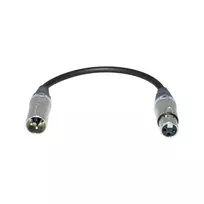 Sommer Cable adapterio kabelis, XLR 3 kontaktų kištukas – XLR 3 kontaktų lizdas, NEUTRIK, pilkos spalvos, 0,2 m (SGZ9-20-200-0020)