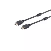S CONN MAXIMUM CONNECTIVITY 77478-15-FERRIT HDMI laidas, HDMI A kištukas į HDMI A kištuką, paauksuoti kontaktai, ferito šerdis, Full HD, Ultra HD, 3D, HEAC, 15 m