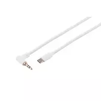 S CONN MAXIMUM CONNECTIVITY USB-C garso kabelis, 3,5 mm kampuotas kištukas, TRS, baltas, 1,2 m (14-06126)
