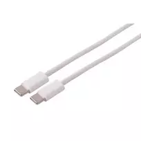 S CONN MAXIMUM CONNECTIVITY USB-C į USB-C įkrovimo kabelis, USB 2.0, 240W PD, pintas tekstilinis, baltas, 2,5 m (14-22256)