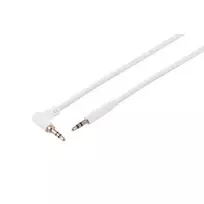 S CONN MAXIMUM CONNECTIVITY 3,5 mm TRS audio kabelis, stačiu kampu į tiesų, baltas, 0,9 m 14-07226