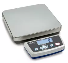 KERN DE 15K2D platforminės svarstyklės, 15 kg, 2 g / 5 g, nerūdijančio plieno sveriamoji plokštė, RS-232