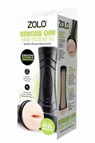 ZOLO Stroke Off Deepthroat BJ Intimate Machine, 24cm, TPE, Black