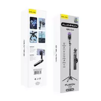 OEM Blavec Selfie Stick Aluminium Fusion P06 Magsafe tripod + remote control + holder 1.34 meters (SSFP06-MTRHB134) black