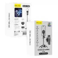 OEM Blavec Selfie Stick Aluminium Coco Mini P05 Magsafe tripod + remote control + holder 0.41 metres (SSCMP05-MTRHB041) black