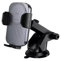 OEM Borofone BH222 Leading automatic car phone holder with suction cup 4.5-7.0" with 15W wireless charging black