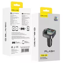 OEM Blavec FM Transmitter Flash TR-01 MP3, Bluetooth - 2xUSB + Type C - PD 36W QC3.0 18W (TFMFTR01-B) black