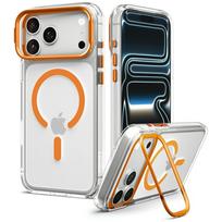 Spigen Ultra Hybrid Optik S MagSafe Case for iPhone 17 Pro / 18 Pro, transparent orange