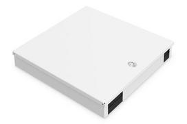 Digitus LWL Unibox, wall-mount splice box, medium (light grey, for up to 48 fibers)