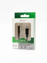 Vakoss TC-5681“ ausinių adapteris, C tipo, mini lizdas, 3,5 mm, juodas