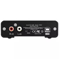 Topping DX1 II BK - kompaktiškas USB DAC ir ausinių stiprintuvas, juodos spalvos