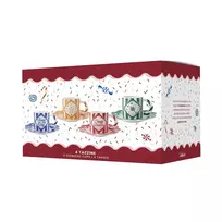 4 puodelių su lėkštelėmis rinkinys BIALETTI Candyland 4 vnt. po 80 ml (NCANDY003)