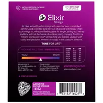Elixir Strings 16027 Phosphor Bronze Custom Light NW - akustinės gitaros stygos (11–52)