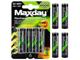 AA įkraunamos baterijos R6 1,2V 4800mAh 4 vnt. Ni-MH